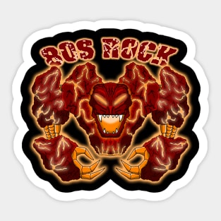 80s Rock Gobots Rocklord Sticker